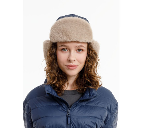 Шапка-ушанка Wasa, темно-синяя