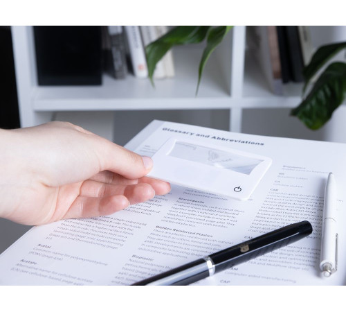 Лупа Visionary с подсветкой, белая