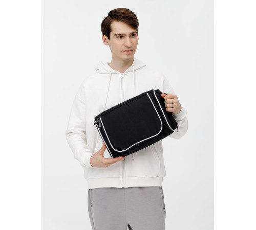 Сумка для обуви Equipex, черная с белым