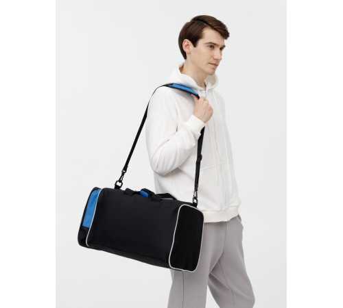 Спортивная сумка Fitnext, черная с синим