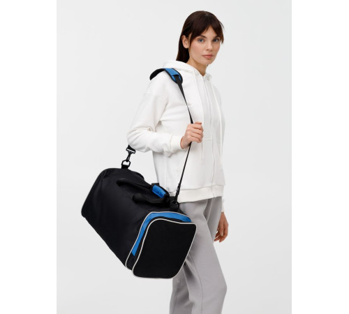 Спортивная сумка Fitnext, черная с синим