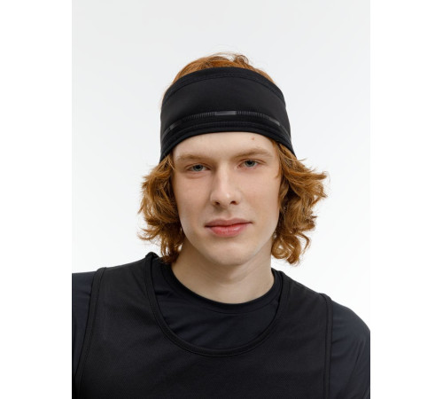 Спортивная повязка утепленная Jogge, черная