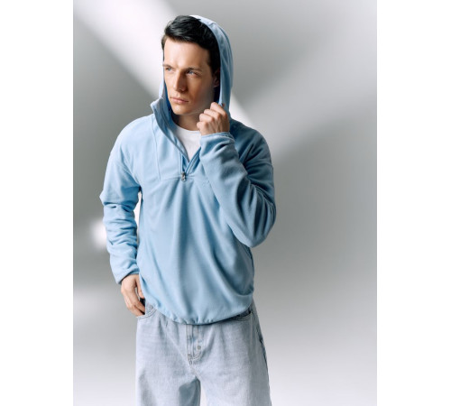 Анорак флисовый унисекс Fliska, голубой