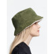 Панама Bucket двусторонняя утепленная, хаки с бежевым