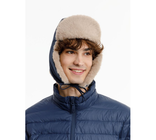 Шапка-ушанка Wasa, темно-синяя