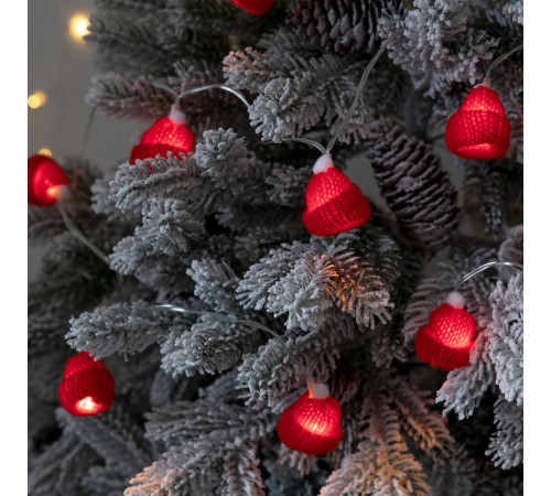 Гирлянда Cosy Poms, красная