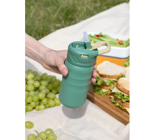 Термобутылка Fujisan 2.0 без логотипа, зеленая