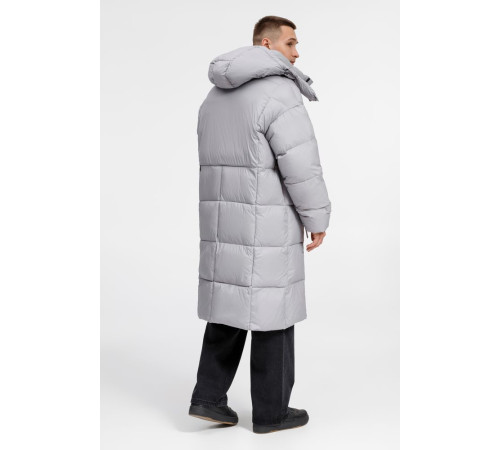 Пуховик унисекс Kapsula, серый
