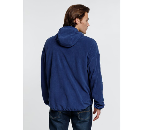 Анорак флисовый унисекс Fliska, темно-синий