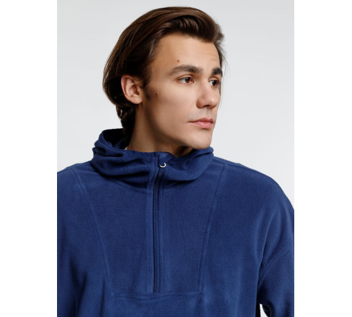 Анорак флисовый унисекс Fliska, темно-синий