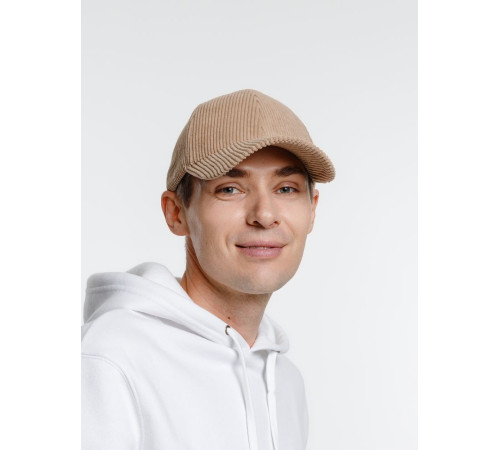 Бейсболка Soft Core, бежевая