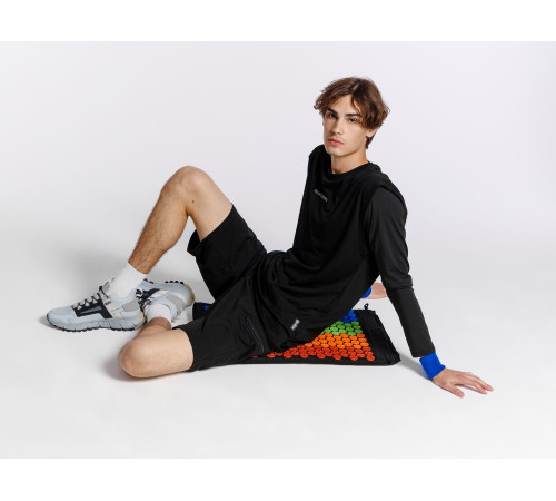 Массажный акупунктурный коврик с валиком Iglu, разноцветный