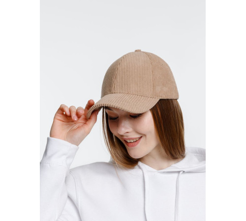 Бейсболка Soft Core, бежевая