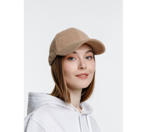 Бейсболка Soft Core, бежевая