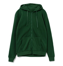 Толстовка на молнии с капюшоном Siverga Heavy 2.0, темно-зеленая