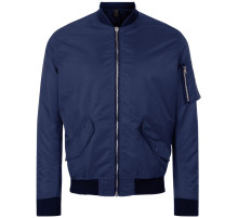 Куртка бомбер унисекс Rebel, темно-синяя