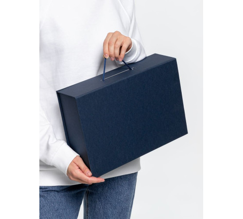 Коробка Case, подарочная, темно-синяя