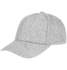 Бейсболка Woolridge, серый меланж
