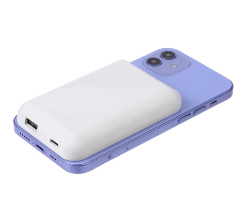 Магнитный беспроводной аккумулятор Magback 5000 мАч, белый