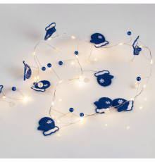 Гирлянда Merry Mittens, синяя