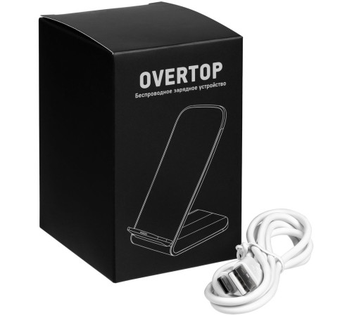 Беспроводное зарядное устройство с быстрой зарядкой Overtop, белое