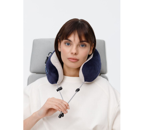 Дорожная подушка-массажер inRelax, синяя