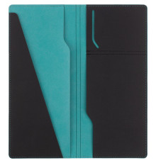 Дорожный органайзер Multimo, черный с бирюзовым