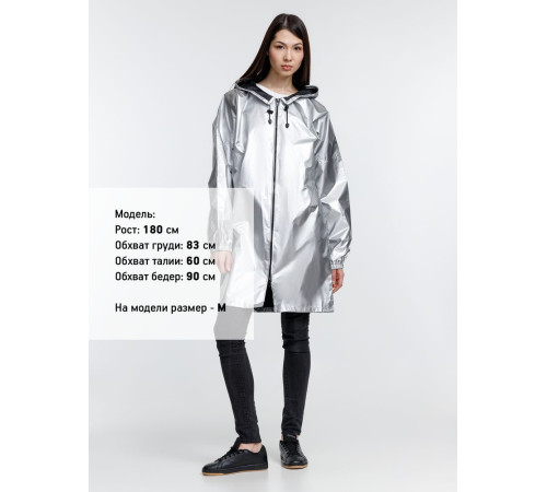 Дождевик Palladio Pockets, серебристый