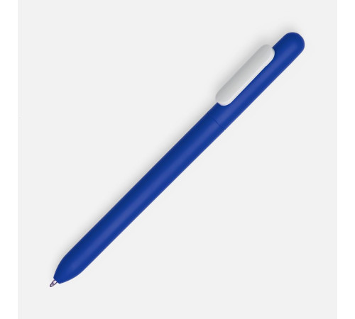 Ручка шариковая Swiper Soft Touch, синяя с белым
