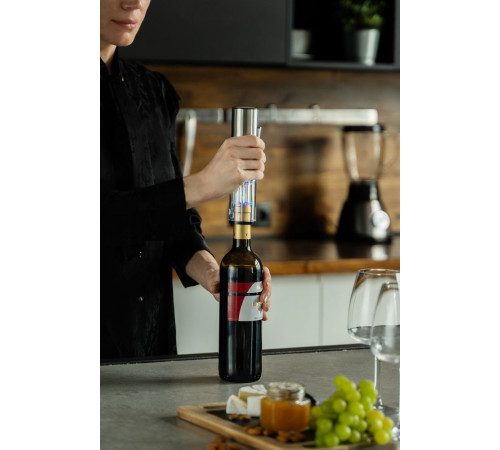 Винный набор Wine Diesel, серебристый