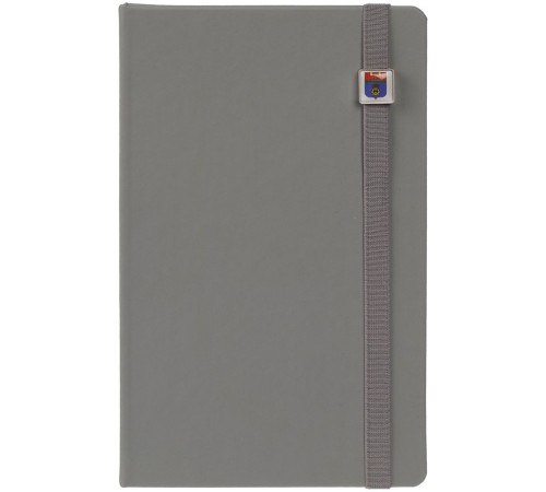 Квадратный шильдик на резинку Epoxi, матовый серебристый