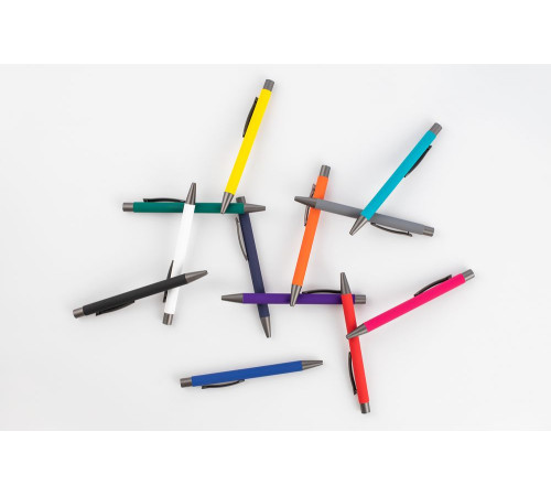 Ручка шариковая Atento Soft Touch, красная