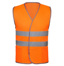 Сигнальный жилет СО-1 ТР, оранжевый флуоресцентный