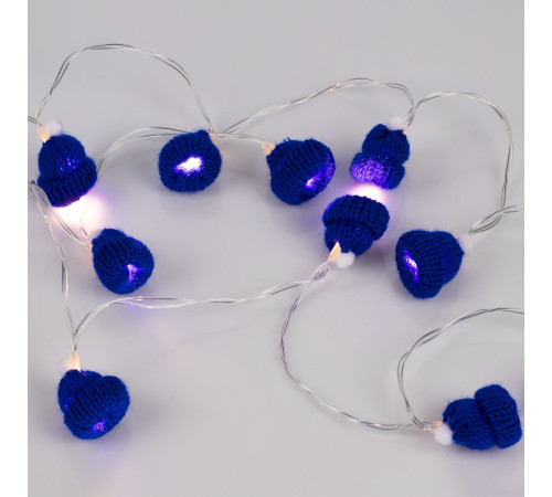 Гирлянда Cosy Poms, синяя
