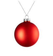 Елочный шар Finery Matt, 8 см, матовый красный
