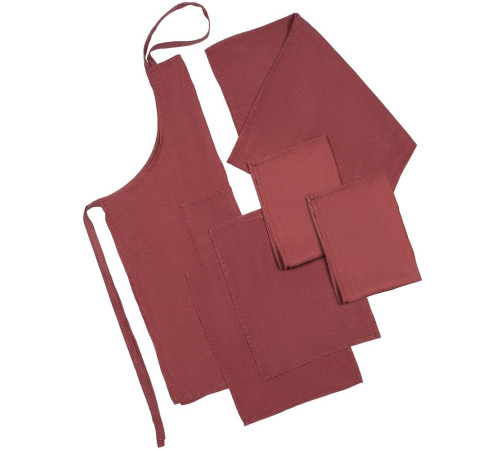 Набор полотенец Fine Line, красный