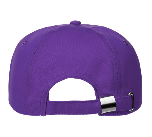 Бейсболка Canopy, фиолетовая с белым кантом