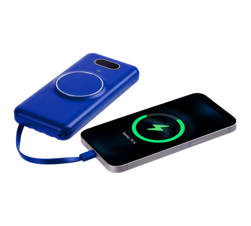 Внешний аккумулятор Omni Qi 10000 мАч, синий