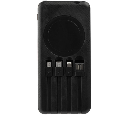 Аккумулятор с беспроводной зарядкой Holiday Maker Wireless, 10000 мАч, синий