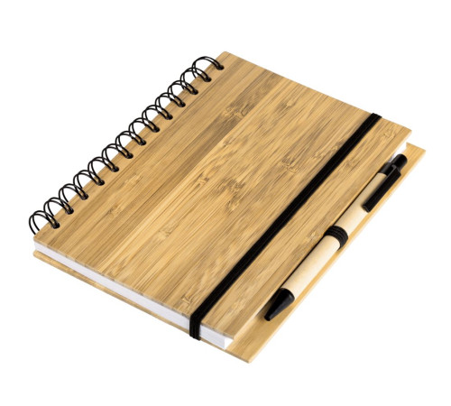 Блокнот на кольцах Bambook с шариковой ручкой