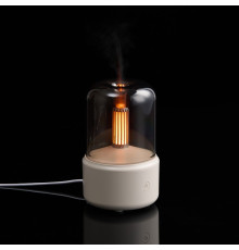 Увлажнитель-ароматизатор с подсветкой mistFlicker, молочно-белый
