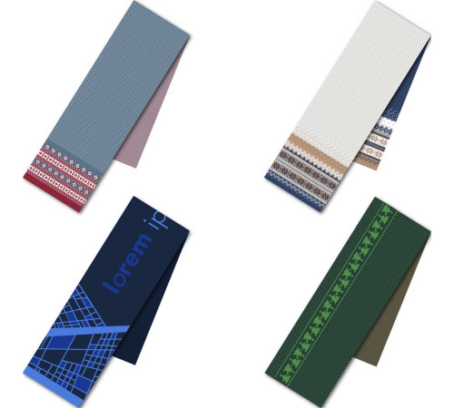 Шарф Joyful на заказ, XL, полушерсть