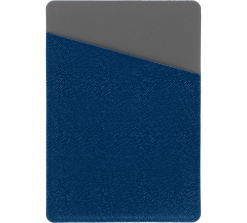 Картхолдер Dual, серо-синий