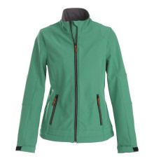 Куртка софтшелл женская Trial Lady, зеленая