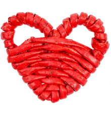 Плетеная фигурка Adorno, красное сердце