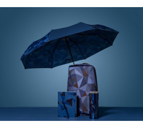 Складной зонт Gems, синий