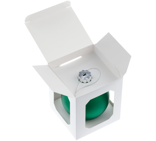 Елочный шар Finery Matt, 10 см, матовый зеленый