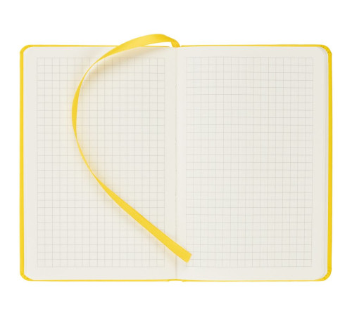 Блокнот Cluster Mini в клетку, желтый