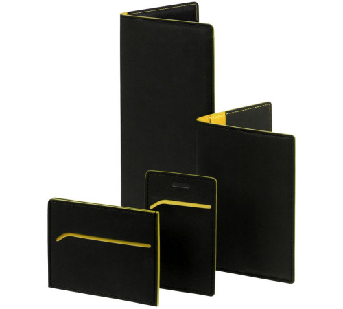 Картхолдер Multimo, черный с желтым