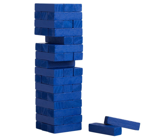 Игра «Деревянная башня мини», синяя